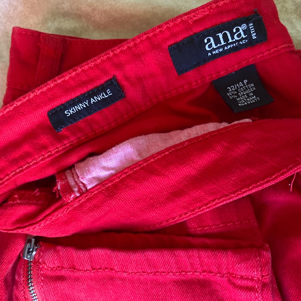 Low rise Red Pants